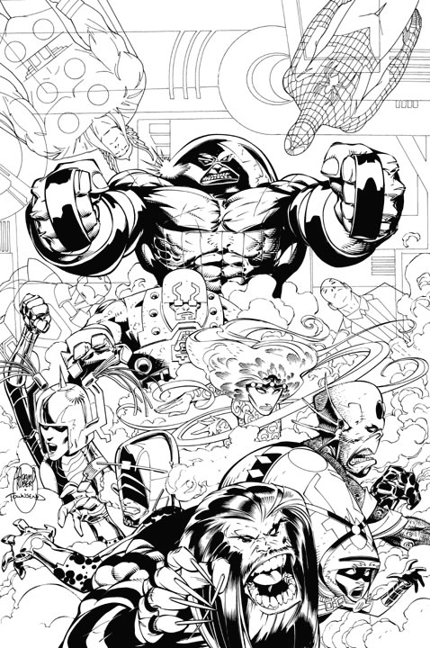Plansa de colorat cu X-Men 13 5